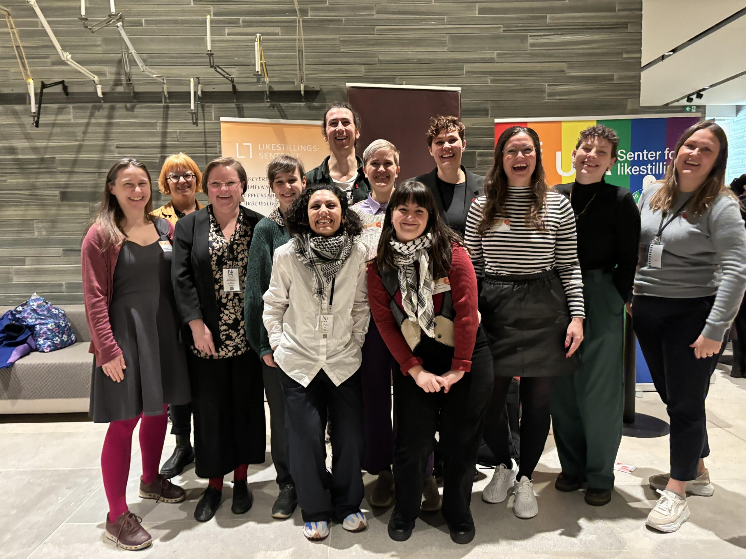Ansatte fra de fire likestillingssentrene.